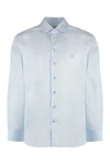 Etro Men's Button-down Collar Cotton Shirt In Blue