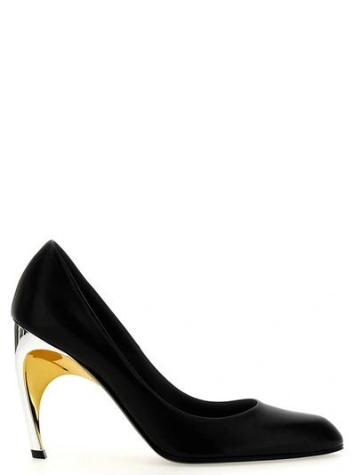 ALEXANDER MCQUEEN ARMADILLO PUMPS BLACK