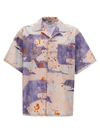 Msgm Abstract Print Shirt With Chest Pocket