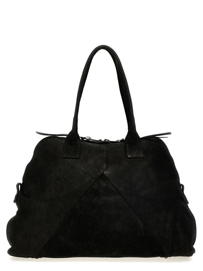 Giorgio Brato Leather Travel Bag Lifestyle Black In Multi