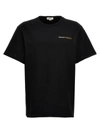 ALEXANDER MCQUEEN LOGO EMBROIDERY T-SHIRT BLACK