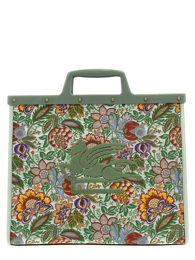 Etro Love Trotter Jacquard Tote Bag In Multicolor