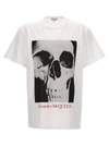 ALEXANDER MCQUEEN PRINTED T-SHIRT WHITE/BLACK