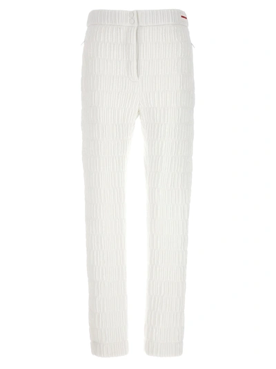 Ferragamo Quilted Trousers In White