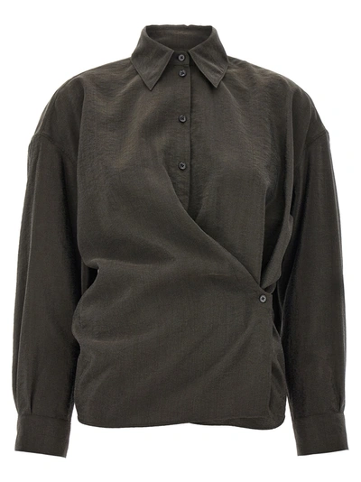 Lemaire Brown Twisted Shirt