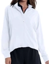 LUCKY IN LOVE MOISTURE WICKING JACKET IN WHITE