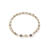Liv Oliver 18k Gold Double Strand Labradorite Bracelet In Gold