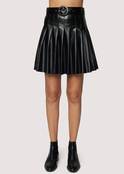 Lost + Wander High-waisted Skater Skirt In Black Onyx