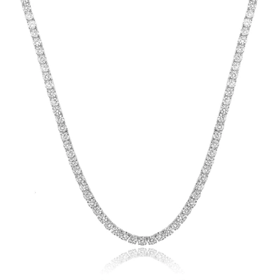 Stephen Oliver Silver Tennis Necklace