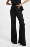 FRENCH CONNECTION WOMEN'S SATIN TROUSERS IN BLACK
