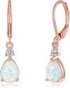 Liv Oliver 18k Gold Opal Drop Earrings In Multi