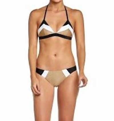 Pq Swim Color Block Full Bottom In Cadillac In Multi