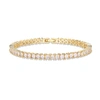 Liv Oliver 18k Gold Cz Princess-cut Eternity Tennis Bracelet In Gold