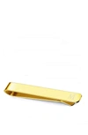 STEPHEN OLIVER 18K GOLD INITIAL "M" TIE BAR