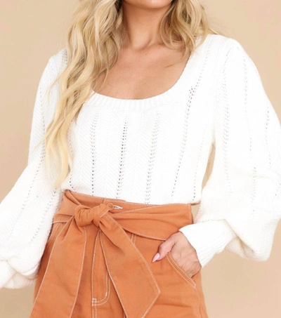 Minkpink Harper Pointelle Jumper In White