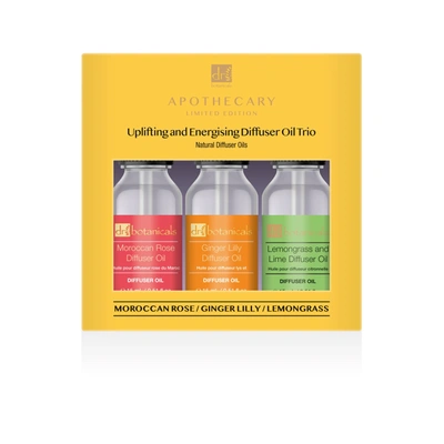 Dr. Botanicals Uplifting And Energising Diffuser Oil Trio In Yellow