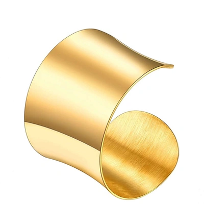 Liv Oliver 18k Modern Cuff Bangle In Gold