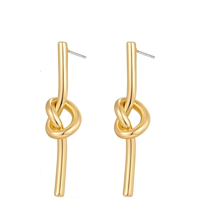 Liv Oliver 18k Gold Knot Earrings