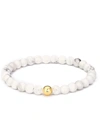 Stephen Oliver 18k Polished Gold & White Gemstone Bracelet In Gold