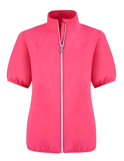 Daily Sports Mia Short Sleeve Wind Jacket In Fruit Punch In Multi