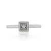 Diana M. 18kt White Gold Princess Cut Diamond Ring Containing 0.25 Cts Tw (gh Vs Si) In White
