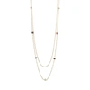 Liv Oliver 18k Gold Multi Tourmaline Necklace In Gold