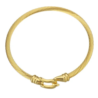 Liv Oliver 18k Gold Plated Bangle