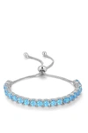 Liv Oliver 18k Rose Gold White Opal Adjustable Bracelet In Silver