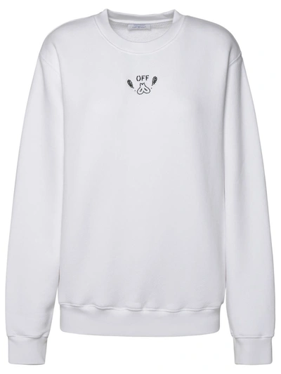 OFF-WHITE OFF-WHITE WHITE COTTON SWEATSHIRT