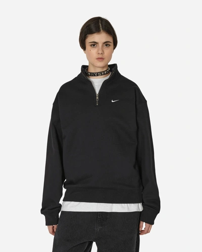 Nike Solo Swoosh 1/4 Zip Sweatshirt Black In Multicolor