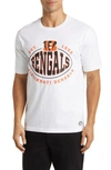 Hugo Boss Boss X Nfl Stretch Cotton Graphic T-shirt In Cincinnati Bengals White
