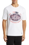 Hugo Boss Boss X Nfl Stretch-cotton T-shirt With Collaborative Branding In Patriots