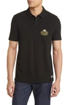 Hugo Boss Men's Boss X Nfl Cotton-piqué Polo Shirt With Collaborative Branding In Packers Charcoal