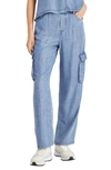 Splendid Aven Indigo Straight-leg Cargo Pants In Indigo