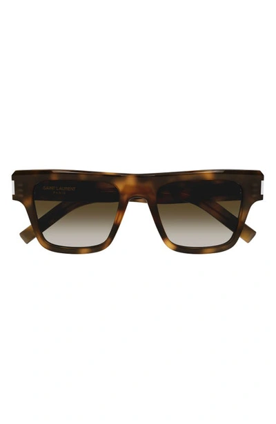 Saint Laurent Sunglasses Sl 469 In 020 Havana Havana Brown
