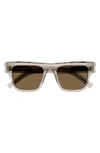 Saint Laurent Eyewear Square Frame Sunglasses In Beige
