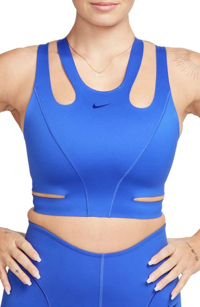 Nike Women's Futuremove Light-support Non-padded Strappy Sports Bra In Blue