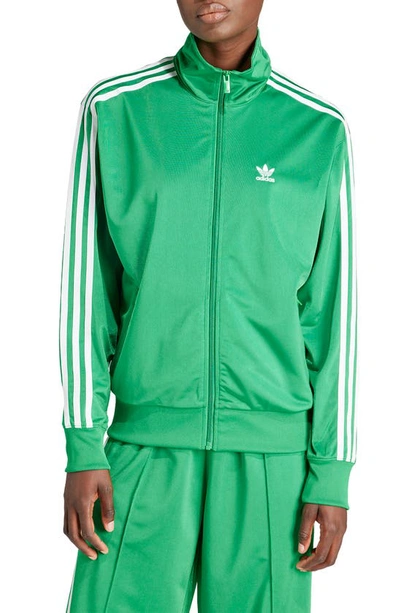 Adidas Originals Firebird Tt Woman Sweatshirt Green Size 12 Recycled Polyester