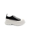 ALEXANDER MCQUEEN TREAD SLICK CANVAS LACE-UP SHOES