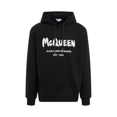 Alexander Mcqueen Graffiti Print Hoodie