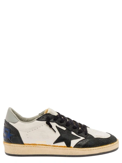 Golden Goose Ballstar Nappa Upper Leather Toe Star And Spur Nylon Tongue In Beige