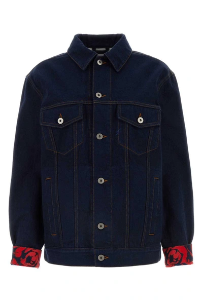 Burberry Jackets And Vests In Blue