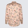 Etro Dahlia-print Cotton Shirt In Multicolour