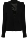 Rick Owens Wool Single-breasted Blazer In Black