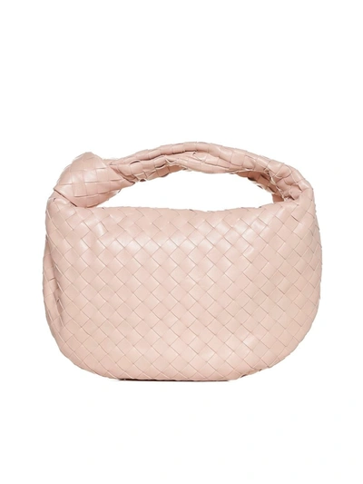 Bottega Veneta Jodie Mini Intrecciato-leather Clutch Bag In Pink