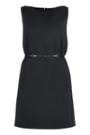 Gucci Mini Abito In Crepe Nero Donna In Black