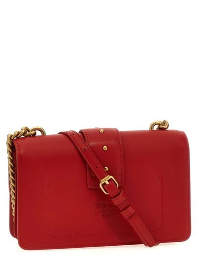 Pinko Love One Mini Crossbody Bag In Red