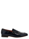Santoni Nappa Leather Moccasins Loafers Blue