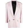 Attico Single-breasted Blazer In Pink