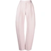 Attico Wide-leg Tailored Trousers In Pink